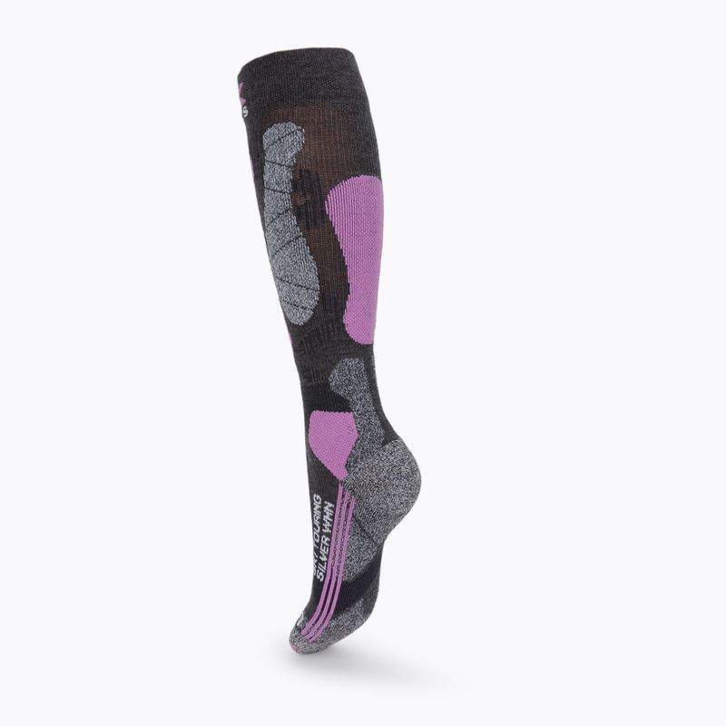 Dámské lyžařské ponožky X-Socks Ski Touring Silver 4.0 šedé XSWS47W19W 2