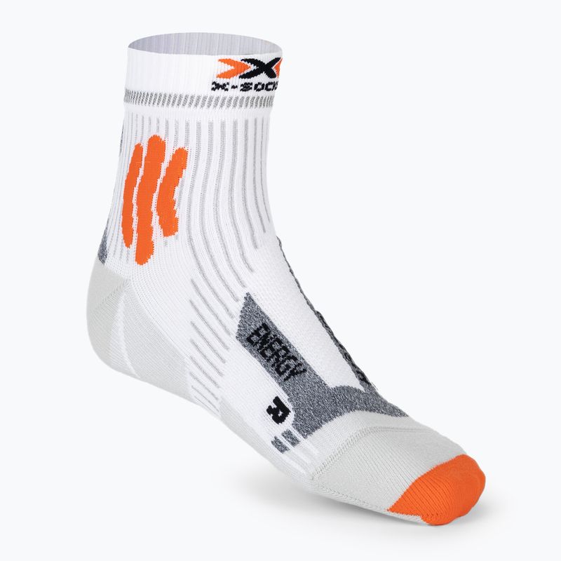 Pánské běžecké ponožky X-Socks Marathon Energy 4.0 arctic white/trick orange 2