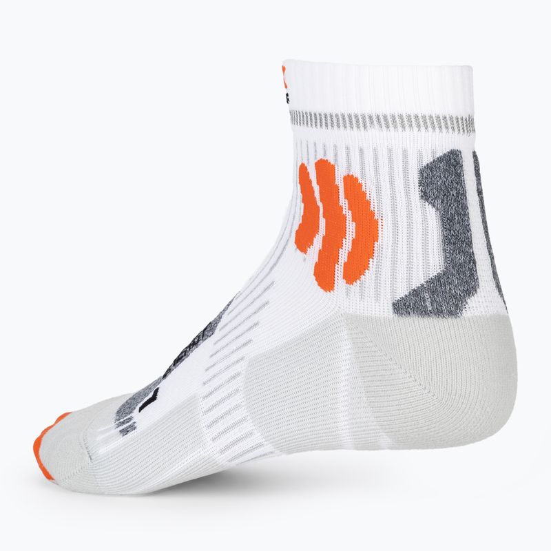 Pánské běžecké ponožky X-Socks Marathon Energy 4.0 arctic white/trick orange 4