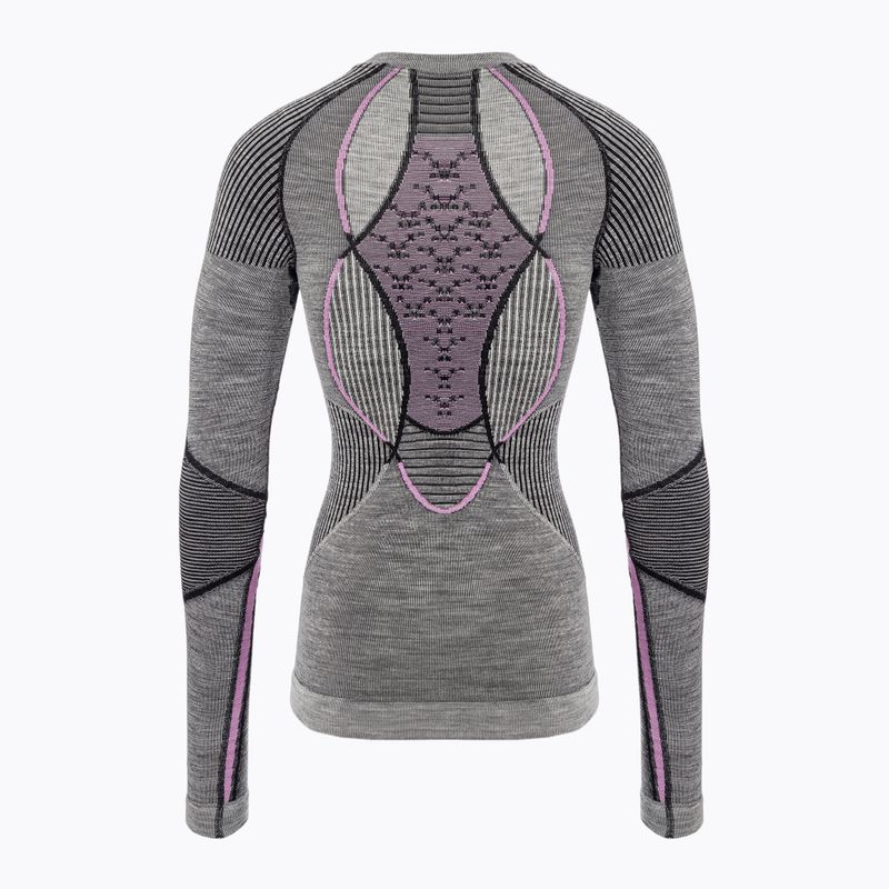 Dámská termoakční mikina X-Bionic Merino black/grey/magnolia 2
