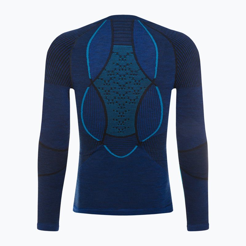 Pánský longsleeve termo tričko X-Bionic Merino dark ocean/sky blue 3