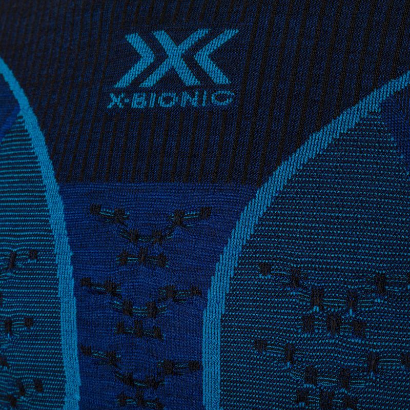 Pánská termoakční mikina X-Bionic Merino dark ocean/sky blue 4
