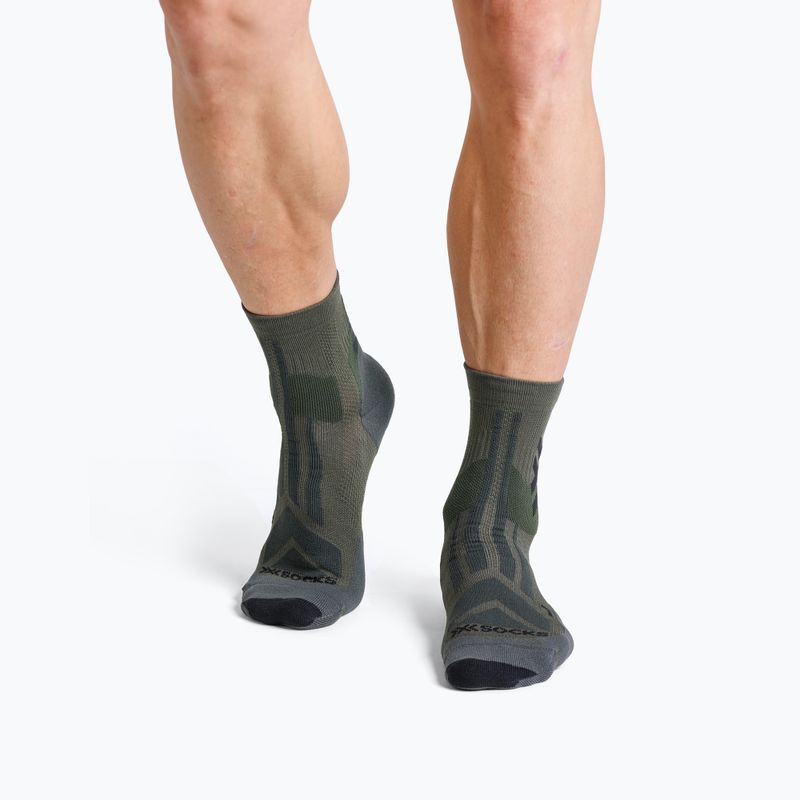Ponožky X-Socks Hike Discover Ankle dark sage/black 3