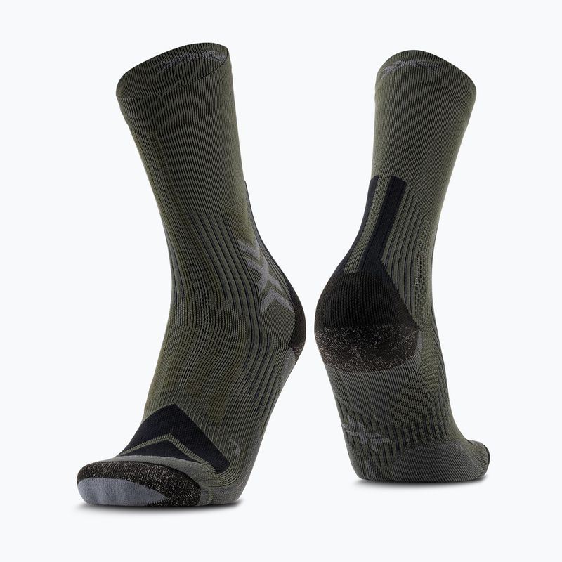 Pánské ponožky X-Socks Hike Expert Silver Crew green/black