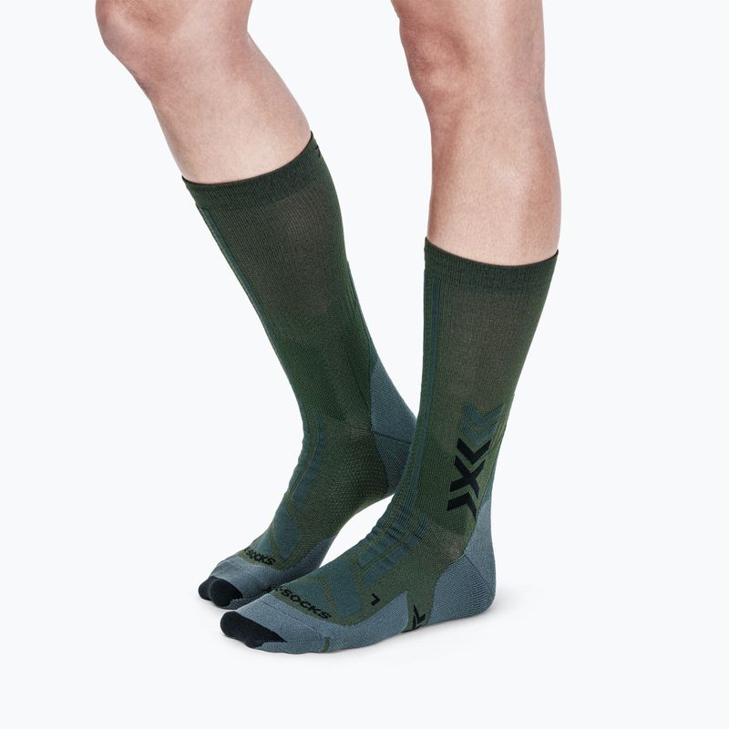 Ponožky X-Socks Hike Discover Crew green/black 4