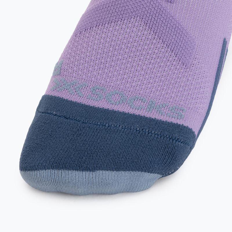 Dámské běžecké ponožky X-Socks Trailrun Discover Crew orchid/sunset blue 3
