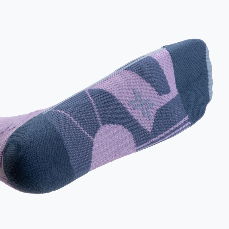 Dámské běžecké ponožky X-Socks Trailrun Discover Crew orchid/sunset blue 4