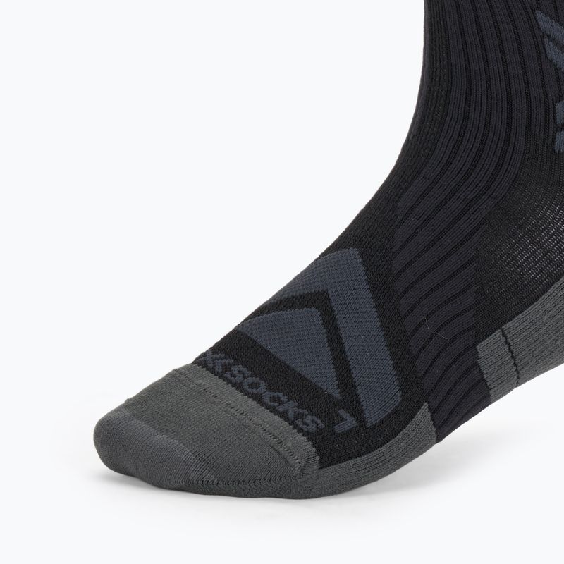 Cyklistické ponožky X-Socks Bike Expert Merino Crew black/charcoal 3
