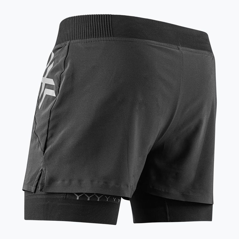 Pánské běžecké šortky X-Bionic Twyce Race 2v1 black/charcoal 3