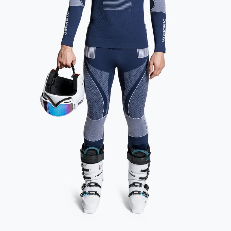 Pánské termo kalhoty X-Bionic 3/4 Energy Accumulator 4.0 marine/optical white 3