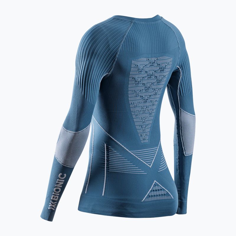 Dámské termo tričko longsleeve X-Bionic Energy Accumulator 4.0 mineral blue/arctic white 2