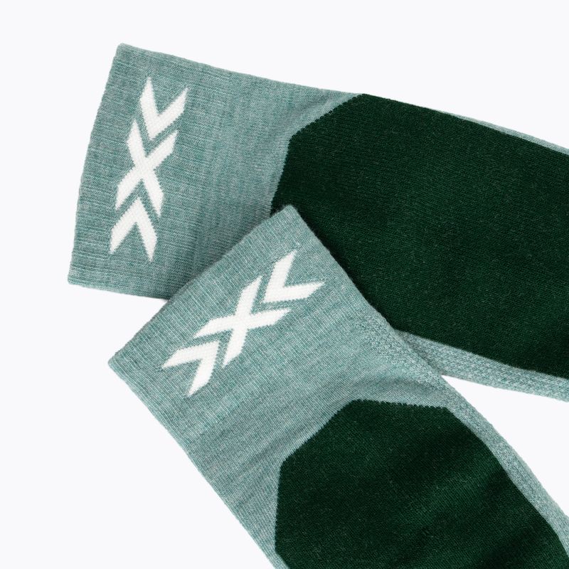 Dámské lyžařské ponožky X-Socks Ski Discover Otc sage green/english lawn 4