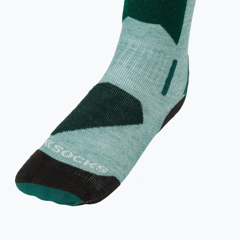 Dětské lyžařské ponožky X-Socks Ski Discover Otc sage green/english lawn 3