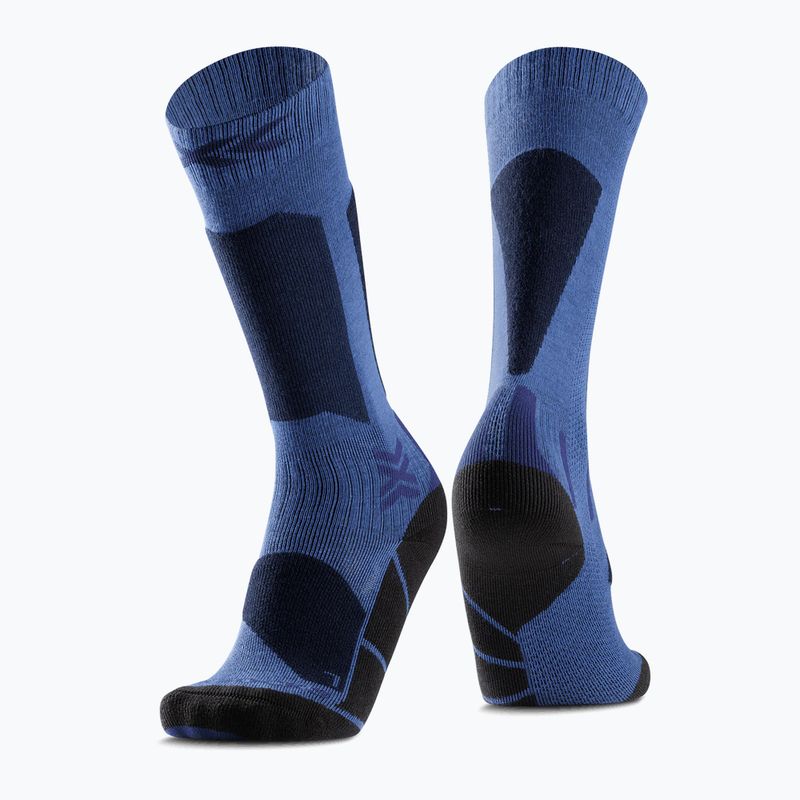Dětské lyžařské ponožky X-Socks Ski Discover Otc blue blossom/marine
