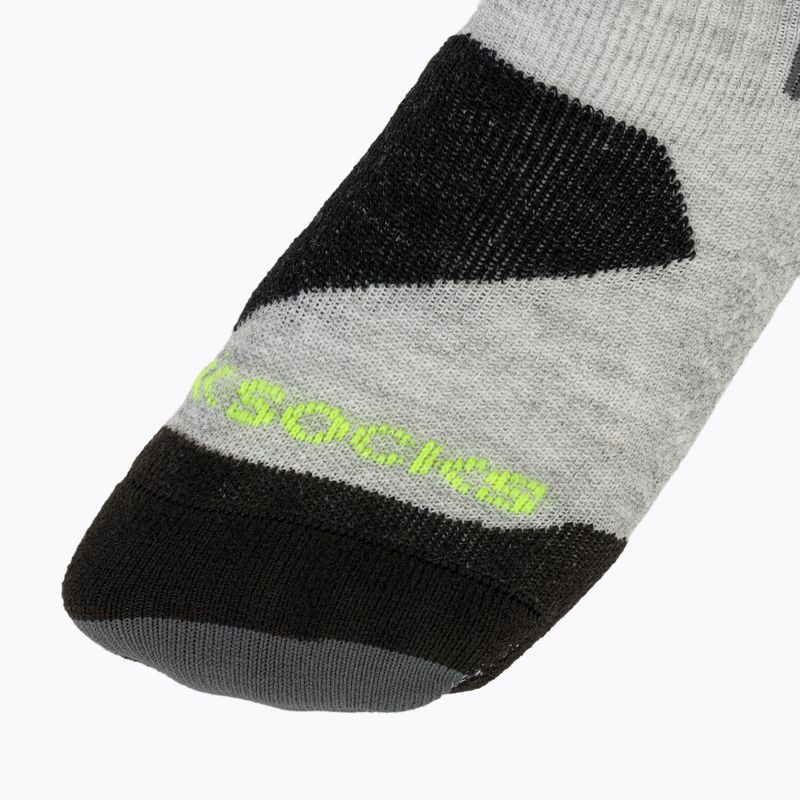 Dětské lyžařské ponožky X-Socks Ski Discover Otc rhino grey/canary 3