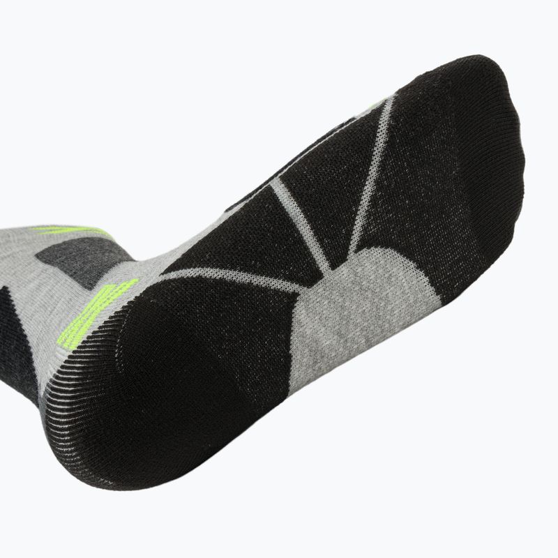 Dětské lyžařské ponožky X-Socks Ski Discover Otc rhino grey/canary 5