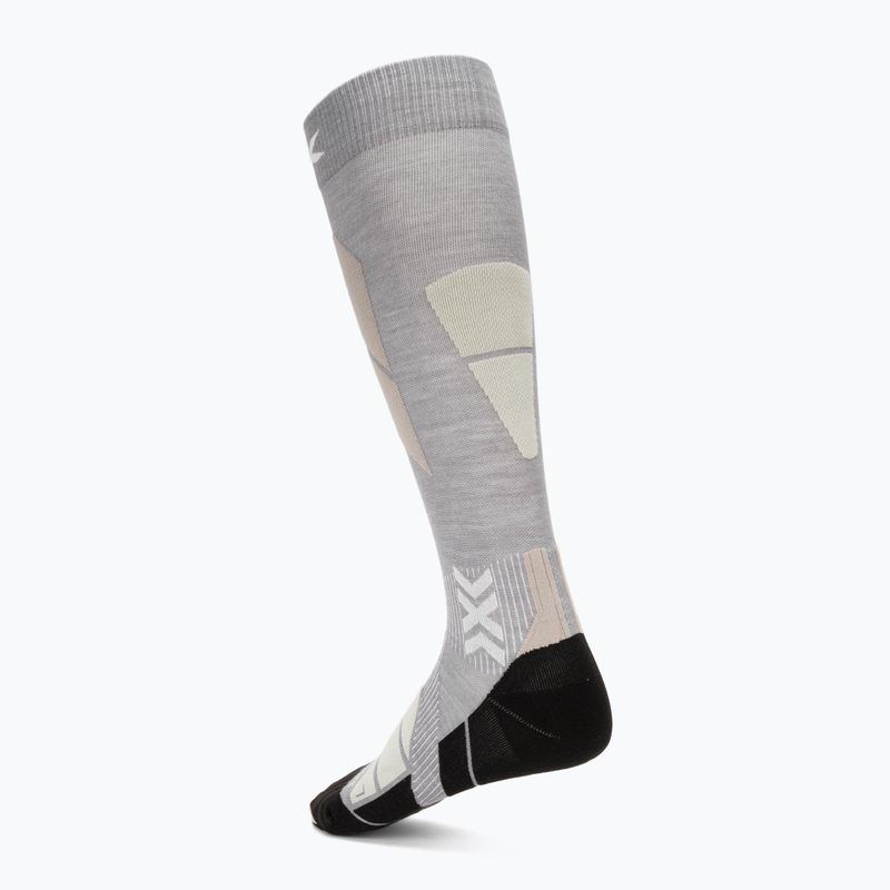 Lyžařské ponožky X-Socks Ski Perform Merino Otc seal grey/light sand 2