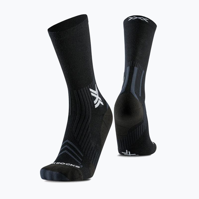 Ponožky X-Socks Run Expert Silk Merino Crew x black/lihgt grey 4