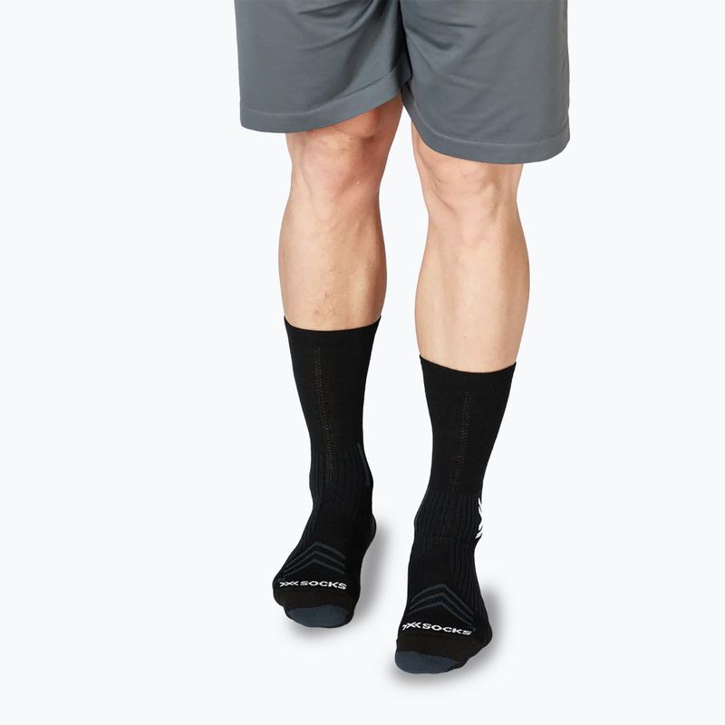 Ponožky X-Socks Run Expert Silk Merino Crew x black/lihgt grey 6