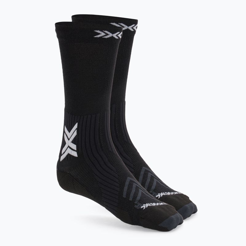 Ponožky X-Socks Run Expert Silk Merino Crew x black/lihgt grey