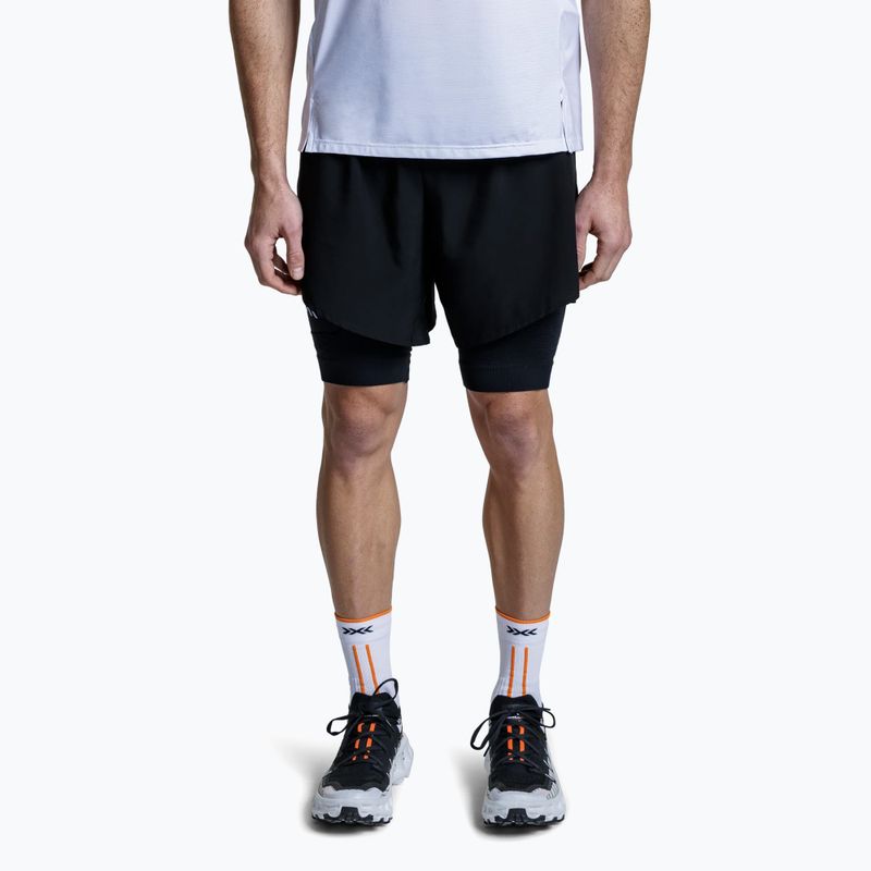 Pánské běžecké šortky X-Bionic Efektor 2v1 x black/x black