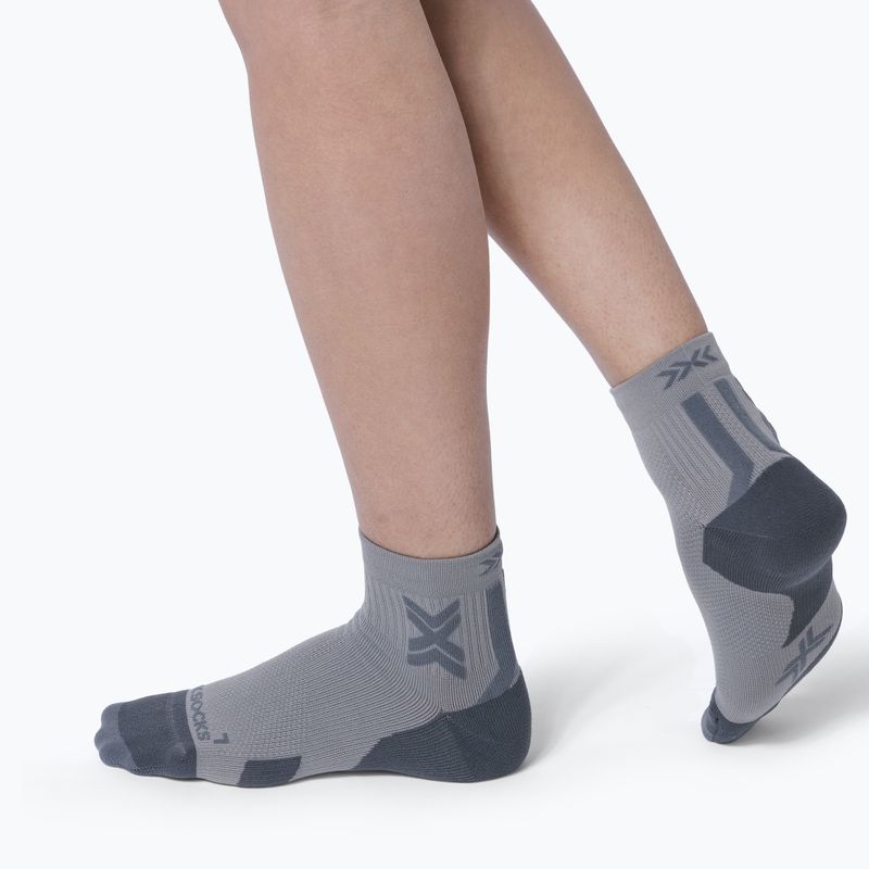 Ponožky X-Socks Run Discover Ankle raincloud/x černá 4