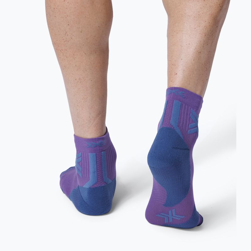 Ponožky X-Socks Run Discover Ankle neobergine/x černá 3