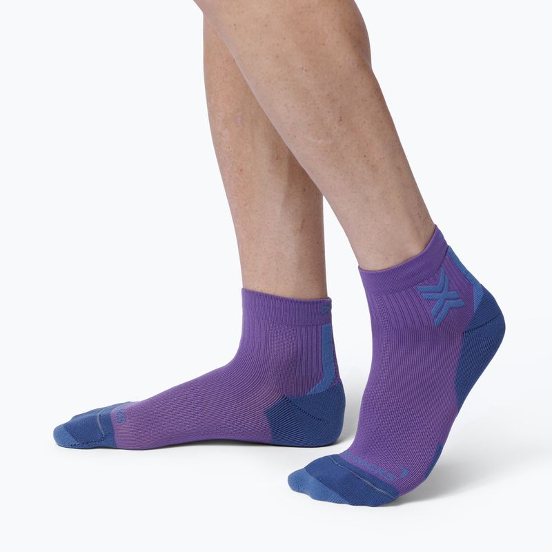 Dámské ponožky X-Socks Run Discover Ankle neobergine/x black 4