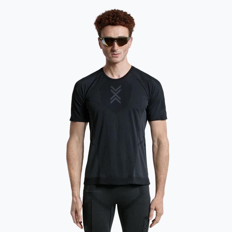 Pánské běžecké tričko X-Bionic Xceed Run x black/rhino grey