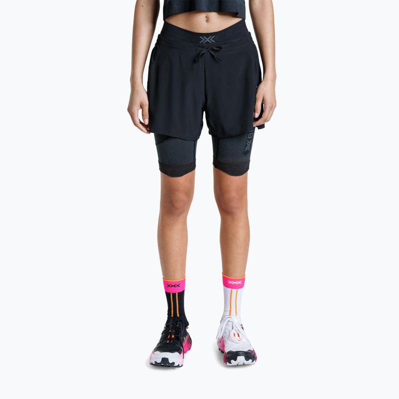 Dámské běžecké legíny X-Bionic Xceed Run Tights x black/rhino grey 3