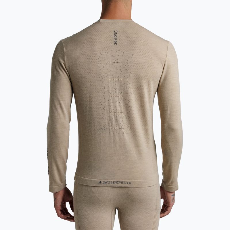 Pánské termoakční tričko Longsleeve  X-Bionic Mightywool sand 3