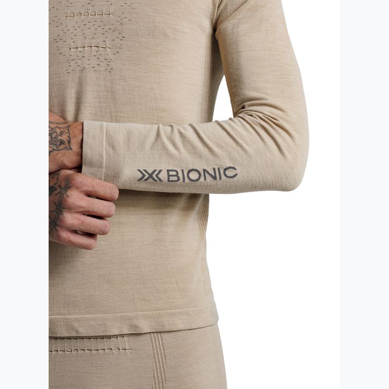 Pánské termoakční tričko Longsleeve  X-Bionic Mightywool sand 9