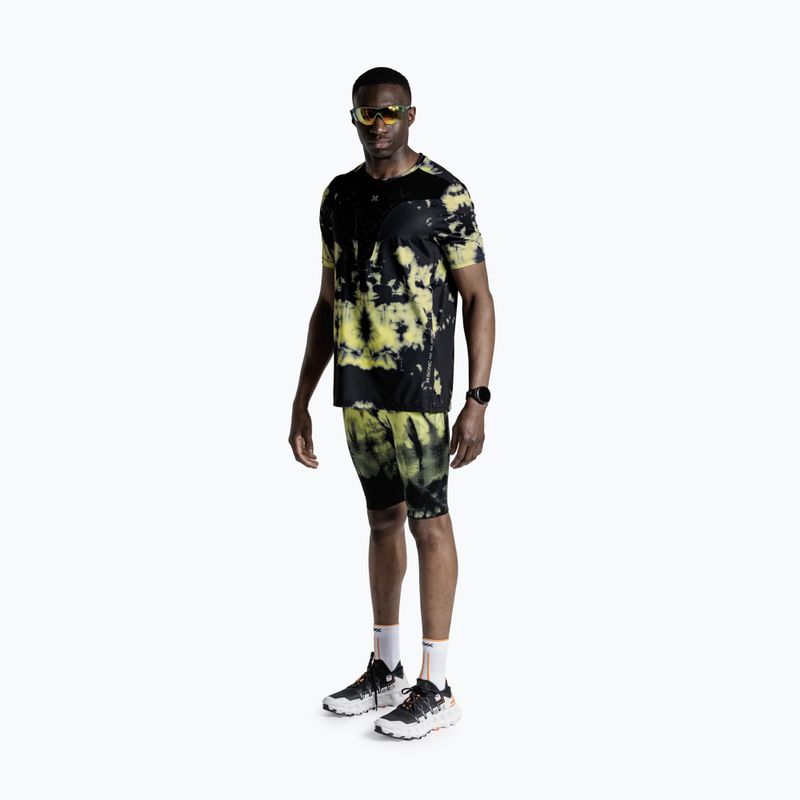 Pánské běžecké tričko X-Bionic Corefusion Run tie dye electric energy 2