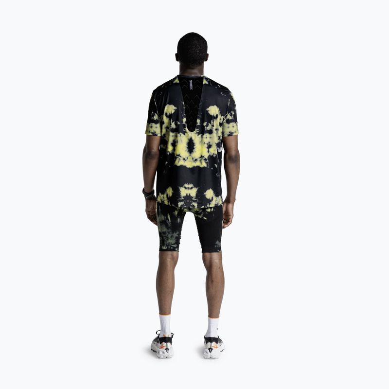 Pánské běžecké tričko X-Bionic Corefusion Run tie dye electric energy 3
