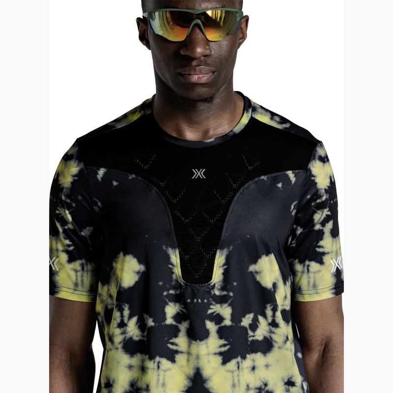 Pánské běžecké tričko X-Bionic Corefusion Run tie dye electric energy 5
