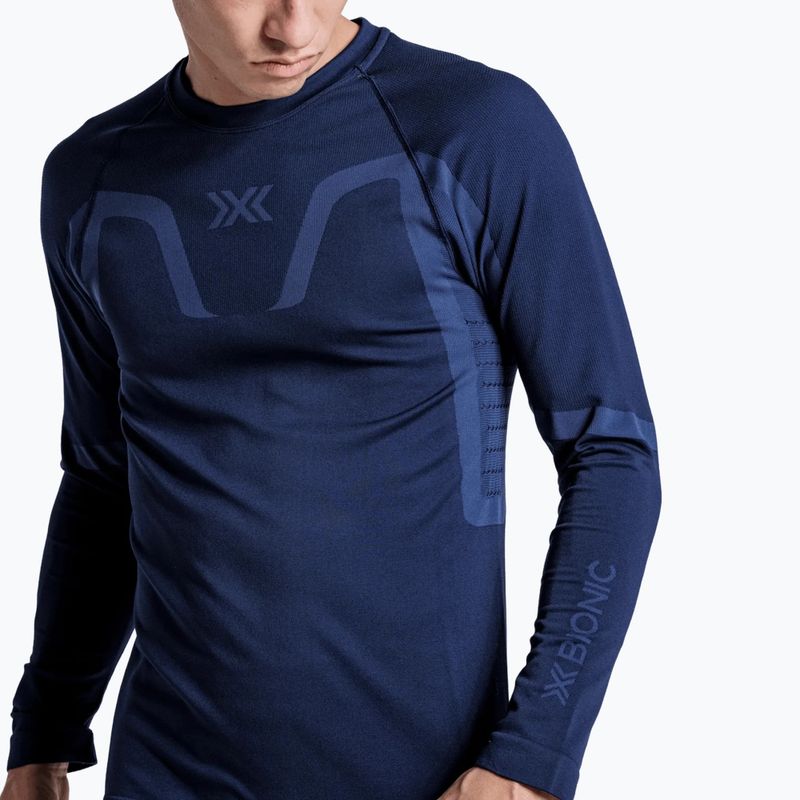 Pánská termo mikina X-Bionic X-Ential Baselayer LS marine