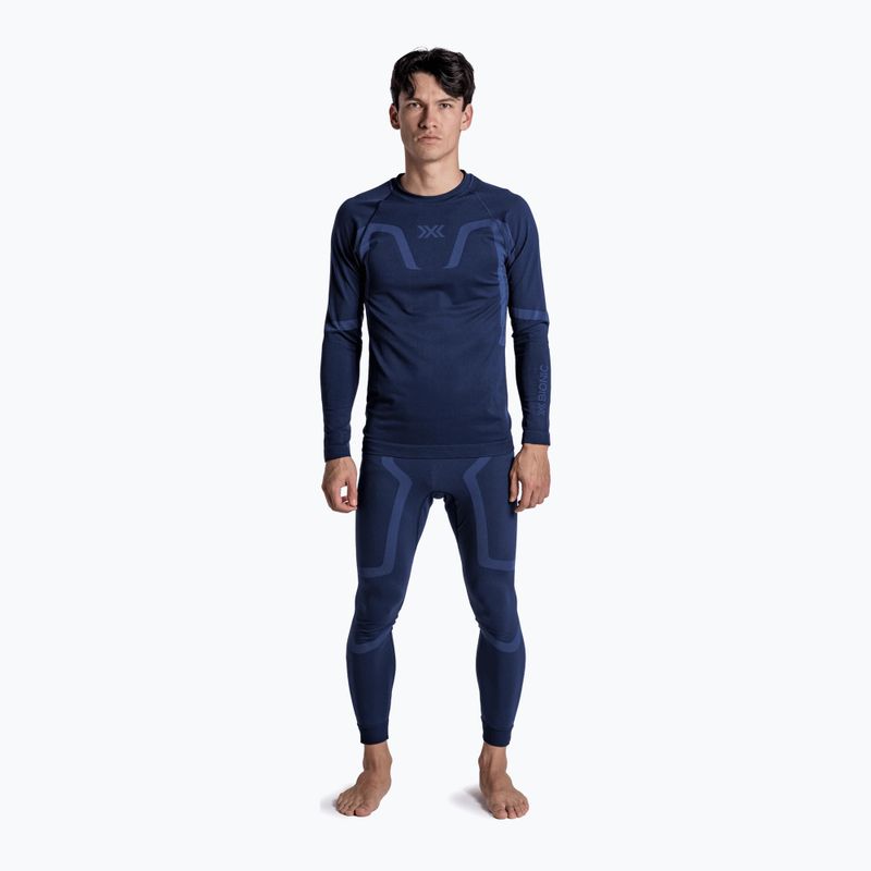 Pánská termo mikina X-Bionic X-Ential Baselayer LS marine 2