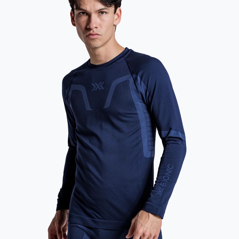 Pánská termo mikina X-Bionic X-Ential Baselayer LS marine 6
