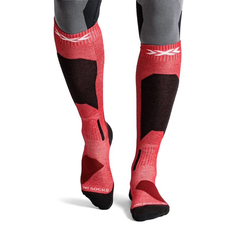 Lyžařské ponožky X-Socks Ski Discover Otc hot red 2