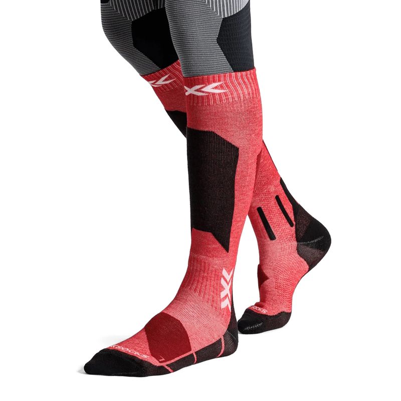 Lyžařské ponožky X-Socks Ski Discover Otc hot red 4
