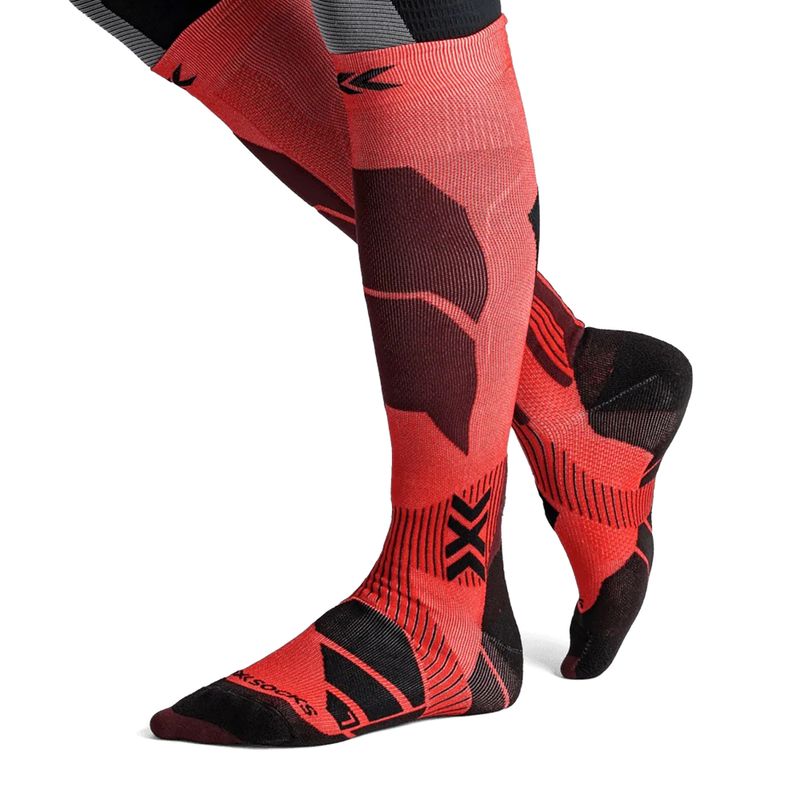 Lyžařské ponožky X-Socks Ski Perform Otc hot red 4