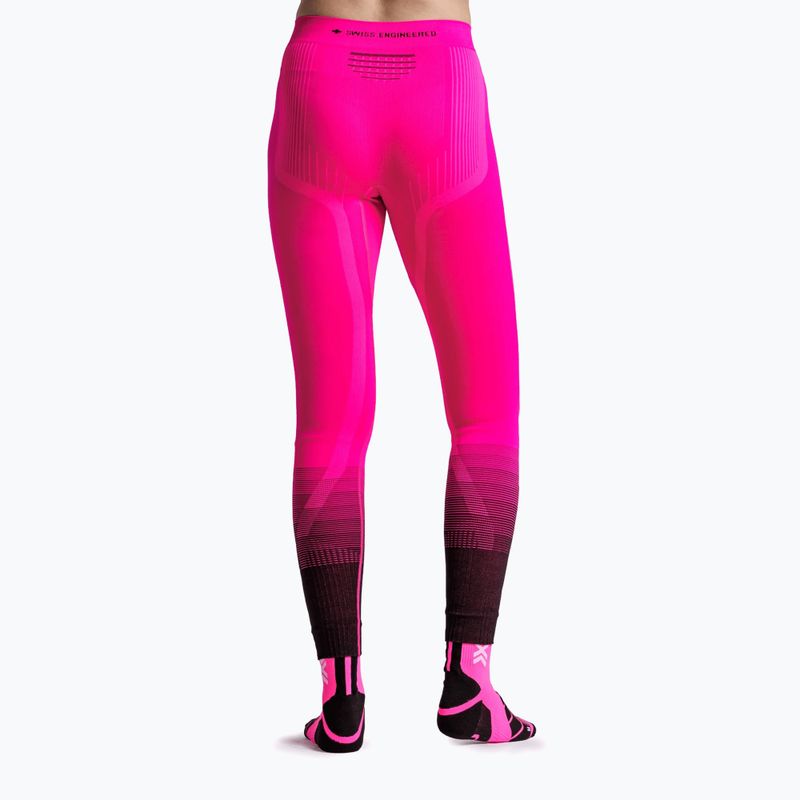 Dámské termo kalhoty X-Bionic Invent Graphics fluo pink/x white 2