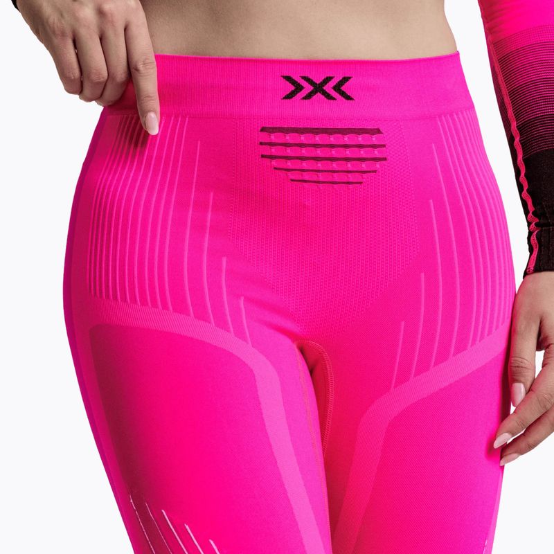 Dámské termo kalhoty X-Bionic Invent Graphics fluo pink/x white 4
