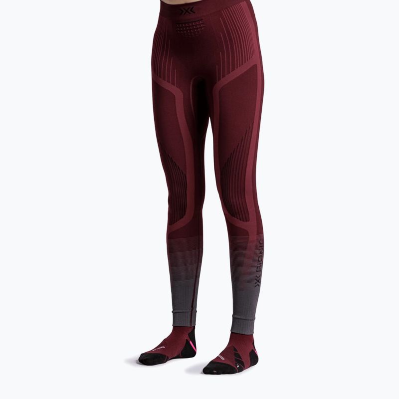 Dámské termo kalhoty X-Bionic Invent Graphics oxide red/x black 3