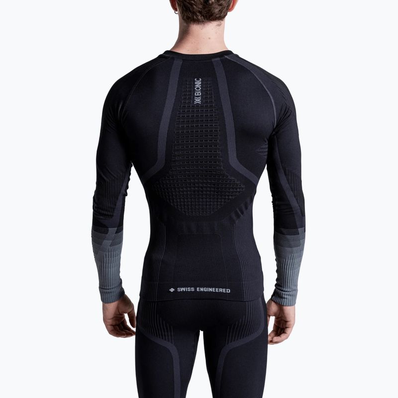 Pánská termo mikina X-Bionic Invent Graphics LS x black/dark grey 3