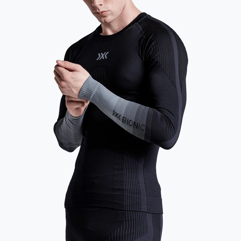 Pánská termo mikina X-Bionic Invent Graphics LS x black/dark grey 5