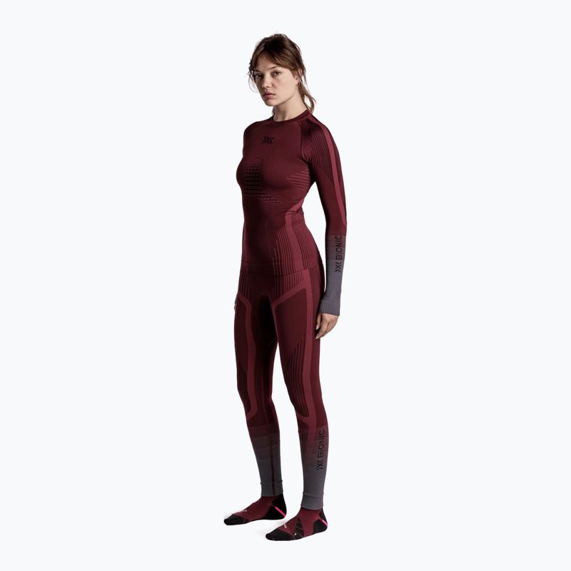 Dámská termo mikina X-Bionic Invent Graphics LS oxide red/x black 2