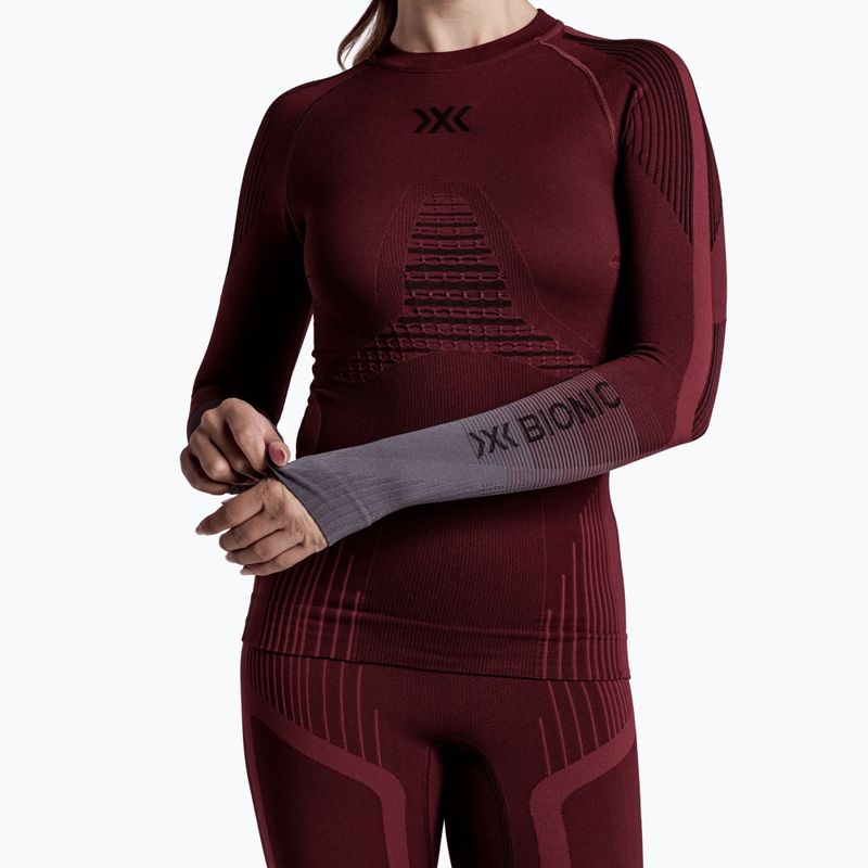 Dámská termo mikina X-Bionic Invent Graphics LS oxide red/x black 6