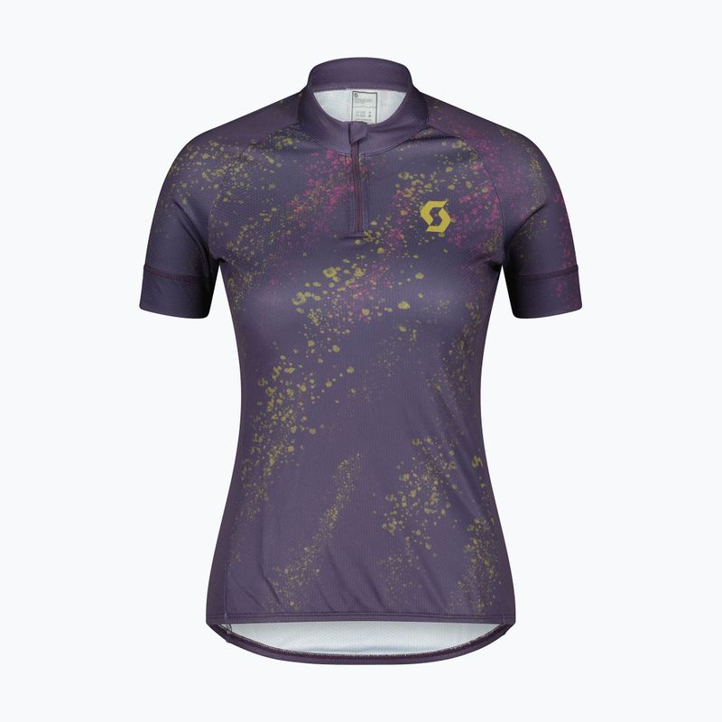 Dámský cyklistický dres SCOTT Endurance 30 dark purple/mud green