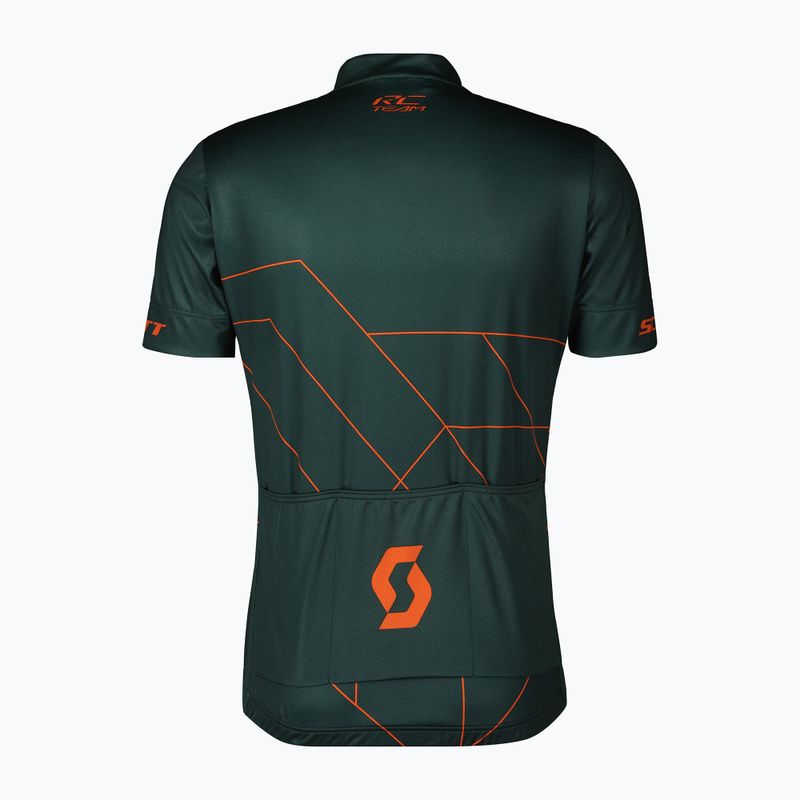 Pánský cyklistický dres  SCOTT RC Team 20 aruba green/braze orange 2